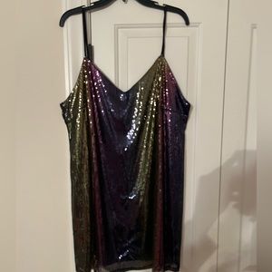 WILD FABLE Multicolor sequin dress